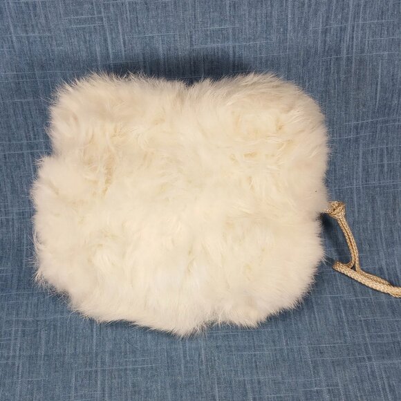1950's White Rabbit Fur Children's Muff - Picture 1 of 6